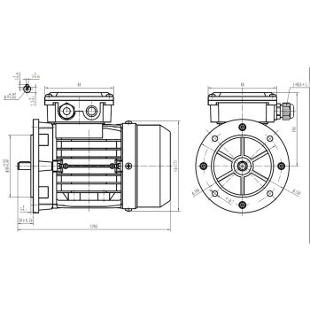 Silnik elektryczny 0,09kW 2800 obr/min. 56B5